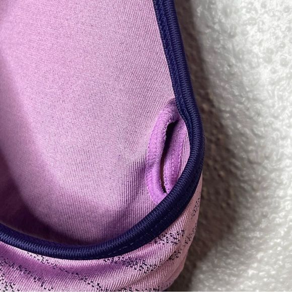 Fabletics Pink Swirl Eliza Seamless Sports Bra - Picture 6 of 9